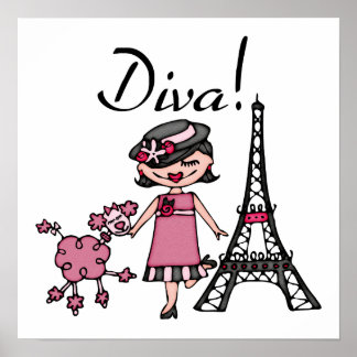 Poster Black Hair Diva