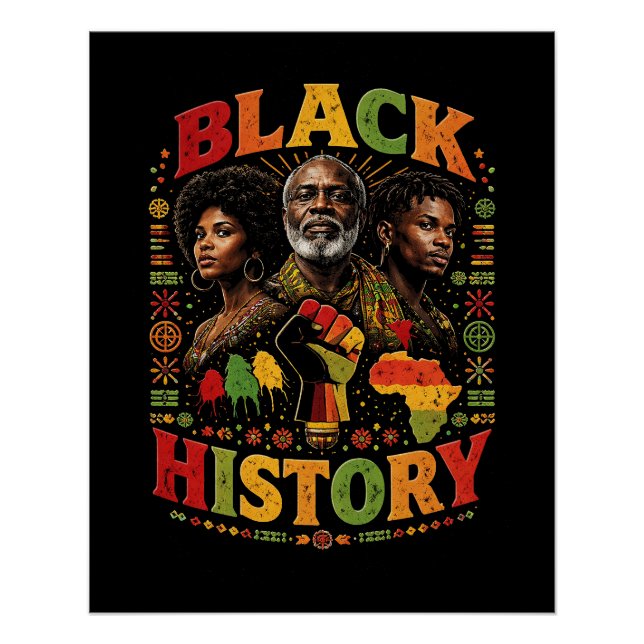 Póster Black History (Frente)