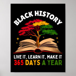 Poster Black History Mês Ao Vivo Aprende-O A Ficar 365 D