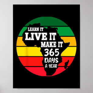 Poster Black History Month 2025 Live It Learning It Make 