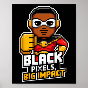 Poster Black History Month African Black Afro Boy Video G