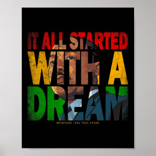 Poster Black History Month Ream Como Líderes Afro-America