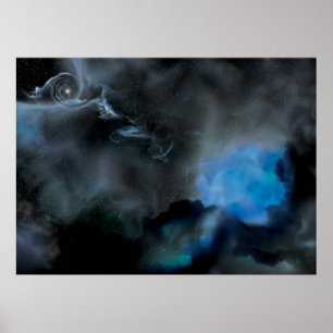 Póster Black Hole e Companion Star