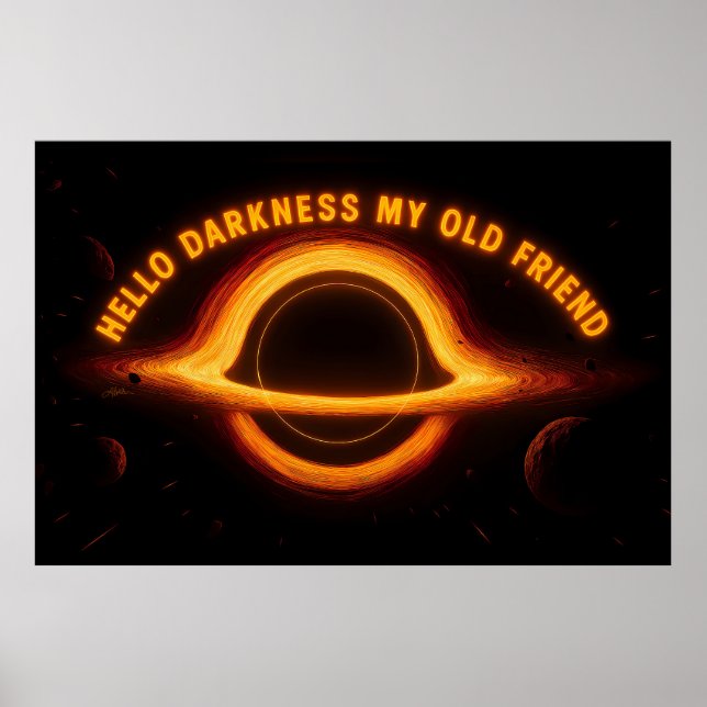 Poster Black Hole Interstellar Conversation (Frente)