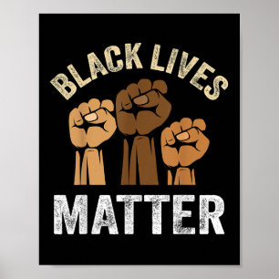 Poster Black Lives Blm Black Empowerment Kids Men Women