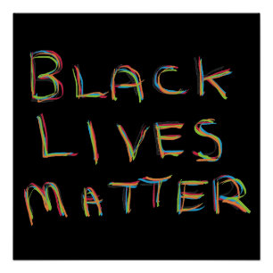 Póster Black Lives é importante BLM