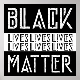 Poster Black Lives é importante BLM