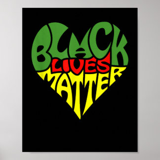 Poster Black Lives Importam Bandeira Pan-africana do Gráf