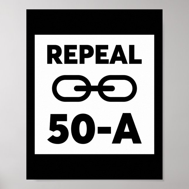 Poster Black Lives Matter Revogação 50 A (Frente)