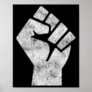 Poster Black Lives Problem Fist Social Justice Black Powe
