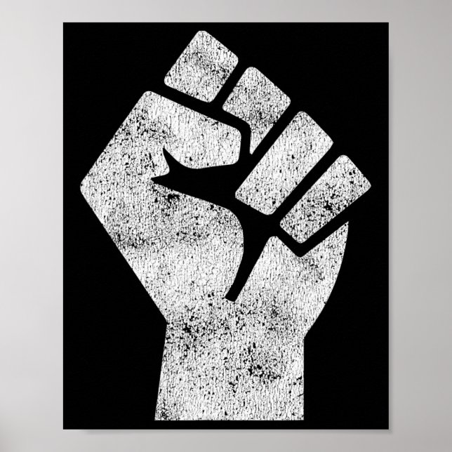 Poster Black Lives Problem Fist Social Justice Black Powe (Frente)