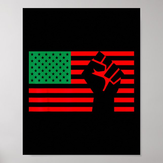 Poster Black Lives Problema da Bandeira da União Pan-Afri (Frente)