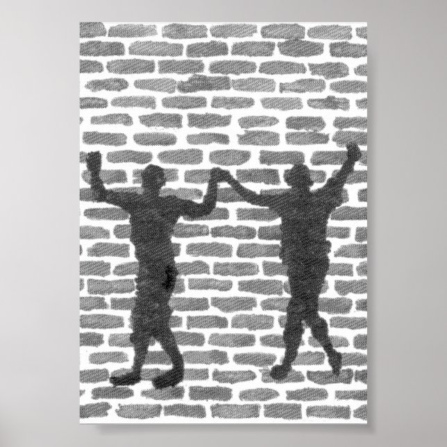 Poster Black Magic Hollyhock by Yeshaya Dank Wood Wall Ar (Frente)