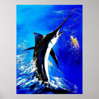Póster Black Marlin "Black Attack