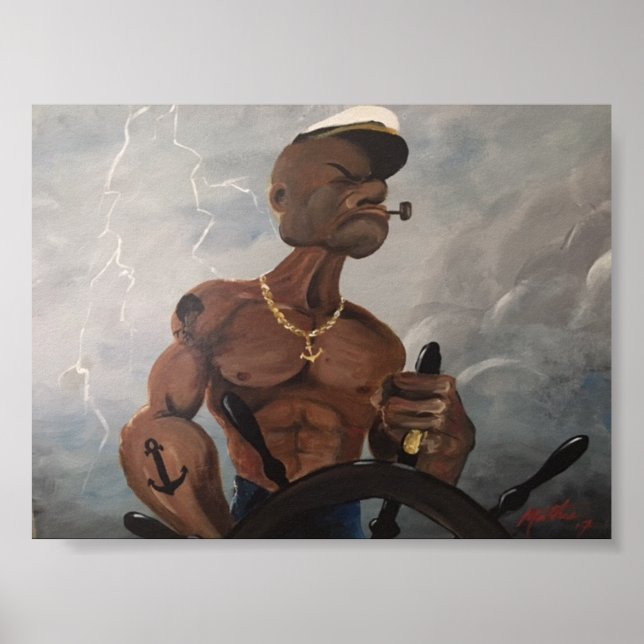 Poster "Black Popeye" (Frente)
