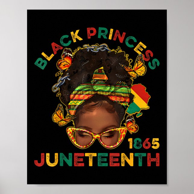 Poster Black Princes Juneteenth 1865 History Month Melani (Frente)