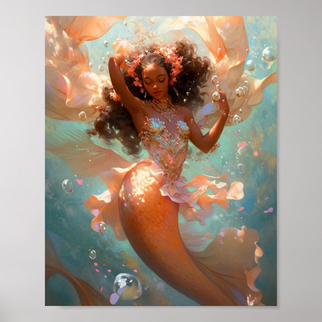 Poster Black Princess Fantasy Art (Frente)