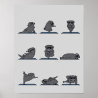 Black Pug Yoga | Engraçado Pug Lover
