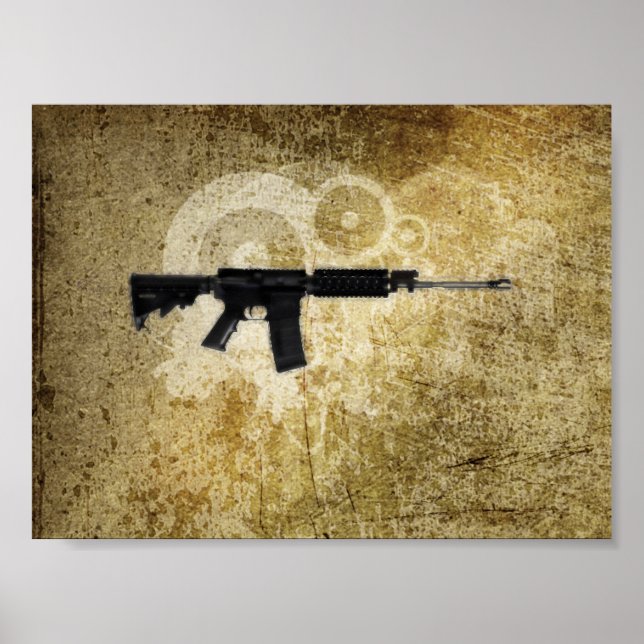 Póster Black Rifle AR-15 da Art Online do Phil (Frente)