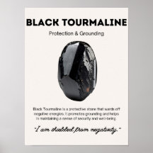 Black Tourmaline Stone Crystal Significado