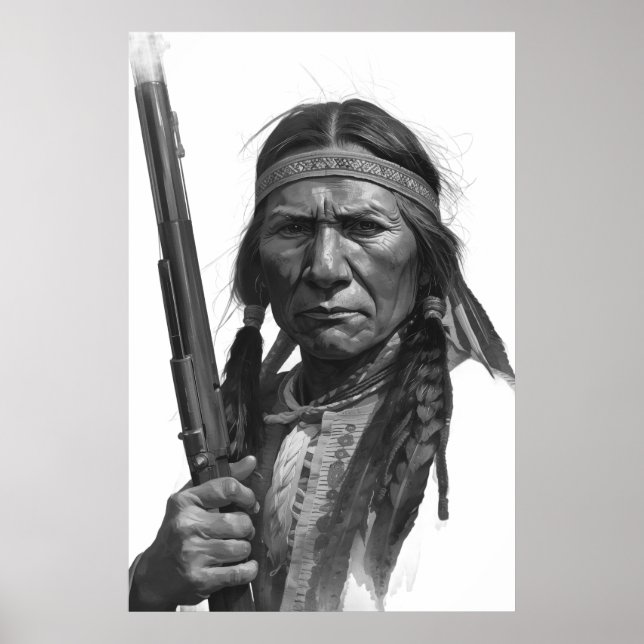 Poster Black & White Geronimo (Frente)