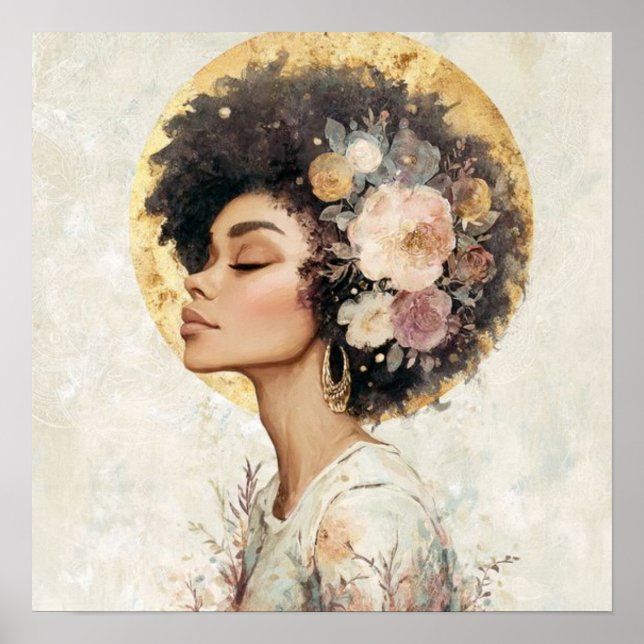 Poster Black Woman Empowerment Art (Frente)