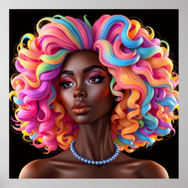 Poster Black woman melanin sistas brown skin girls sista 