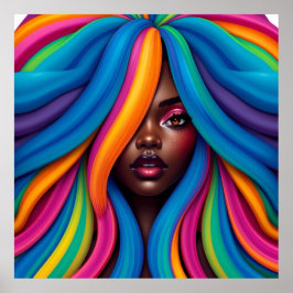 Poster Black woman melanin sistas brown skin girls sista 