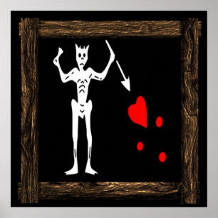 Poster Blackbeard-WoodFrame 5