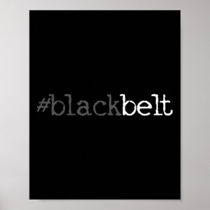 Poster Blackbelt Karate Taekwondo Artes Marciais Presente