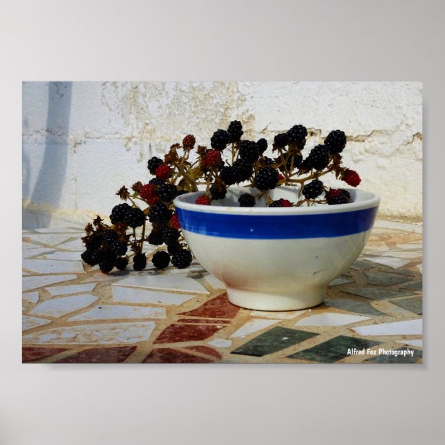 Poster Blackberry Bowl em Mosaic (Frente)