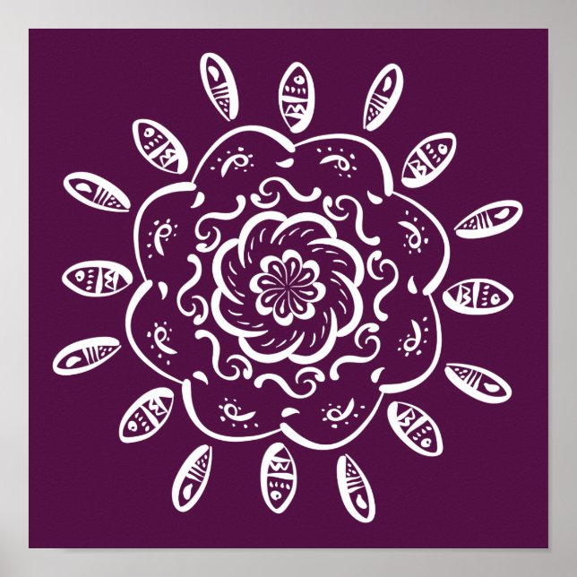 Póster Blackberry Mandala (Frente)