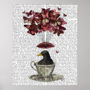 Póster Blackbird Em Teacup