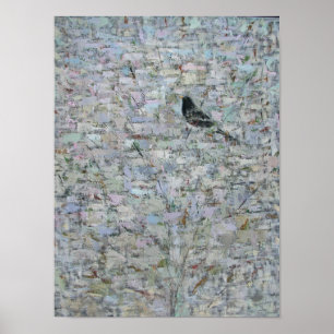 Poster Blackbird in Tree 2012