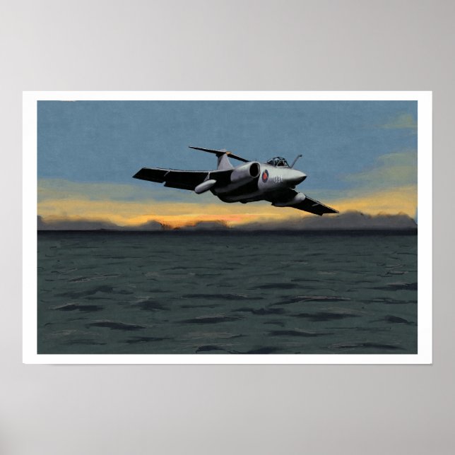 Poster Blackburn Buccaneer Ark Royal 1970 (Frente)