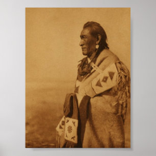 Poster Blackfoot indiano do impressão da arte do