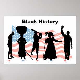 Póster BlackHistoryTimelineFlag