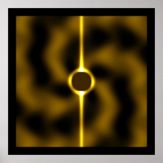 Poster Blackhole and Singularity  (Frente)