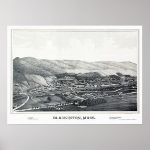 Poster Blackinton, Mapa Panorâmico do MÃE - 1889