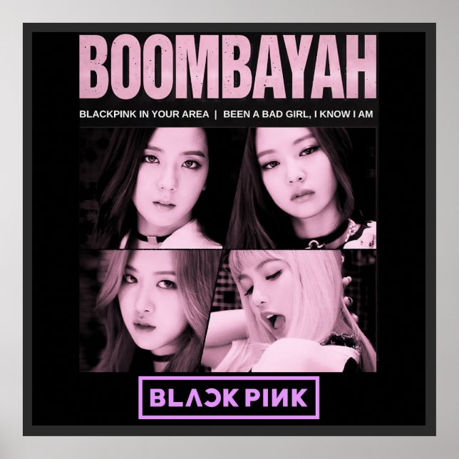 Poster BlackPink BoomBayah (Frente)