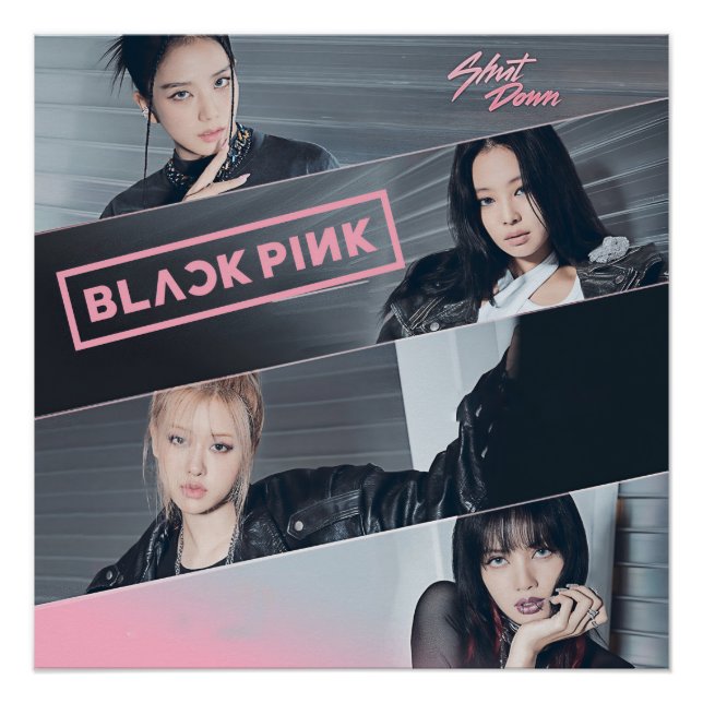 Póster BlackPink Shut Down (Frente)