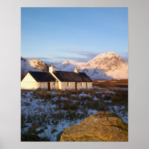 Póster Blackrock Cottage, Glencoe, Highlands, Escócia