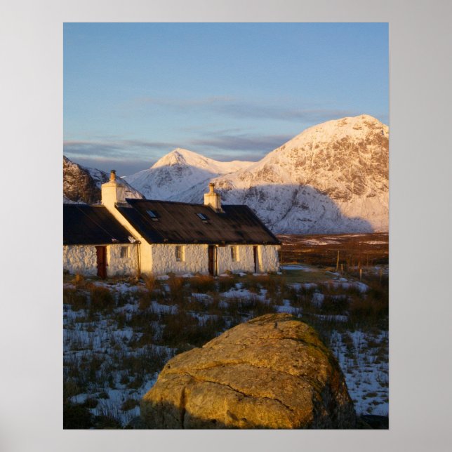 Póster Blackrock Cottage, Glencoe, Highlands, Escócia 3 (Frente)