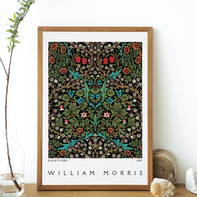 Poster Blackthorn Wildflower Meadow William Morris (Criador carregado)