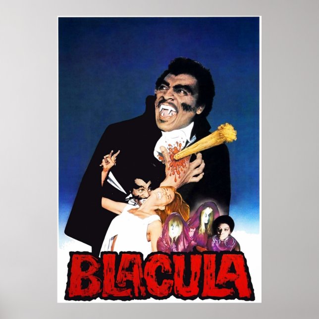Poster Blacula 1972 Blaxploitation Horror v6 (Frente)
