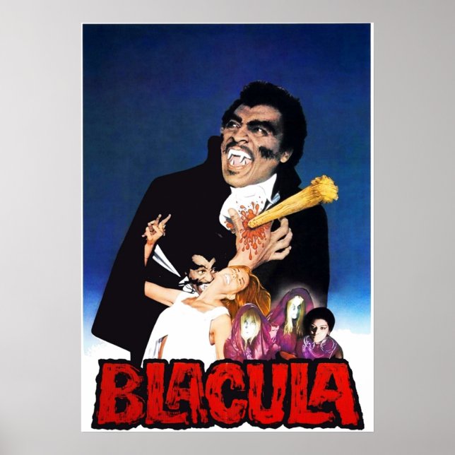 Poster Blacula 1972 Blaxploitation Horror v6 (Frente)