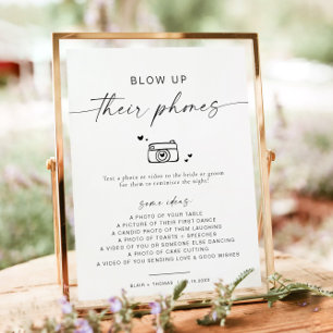 Poster BLAIR Minimalista Explode Seus Telefones Fotografa