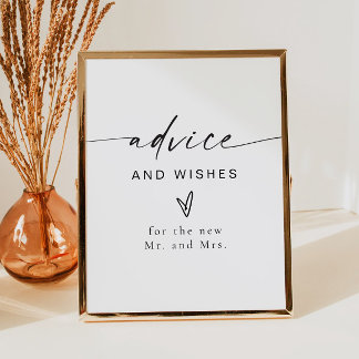 Poster BLAIR Modern Boho Advice e Desejos para recém-casa