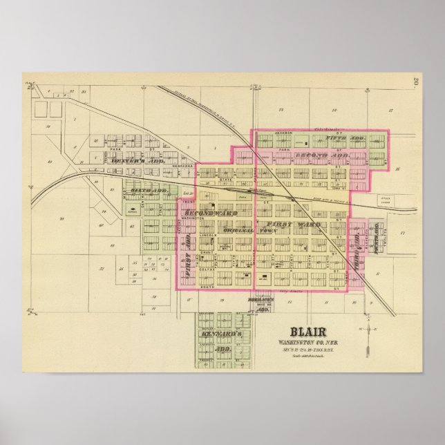 Póster Blair, Nebraska (Frente)