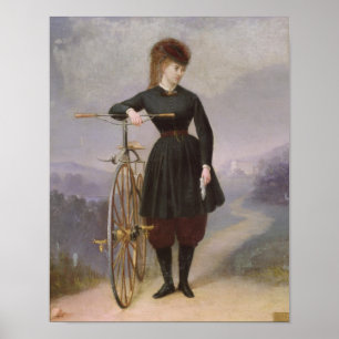 Póster Blanche d'Antigny e seu velocipede